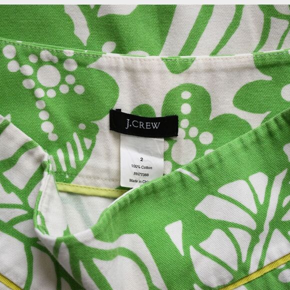J.CREW Women's Cotton Floral Print Mini Skirt Size 2 - Picture 3 of 6